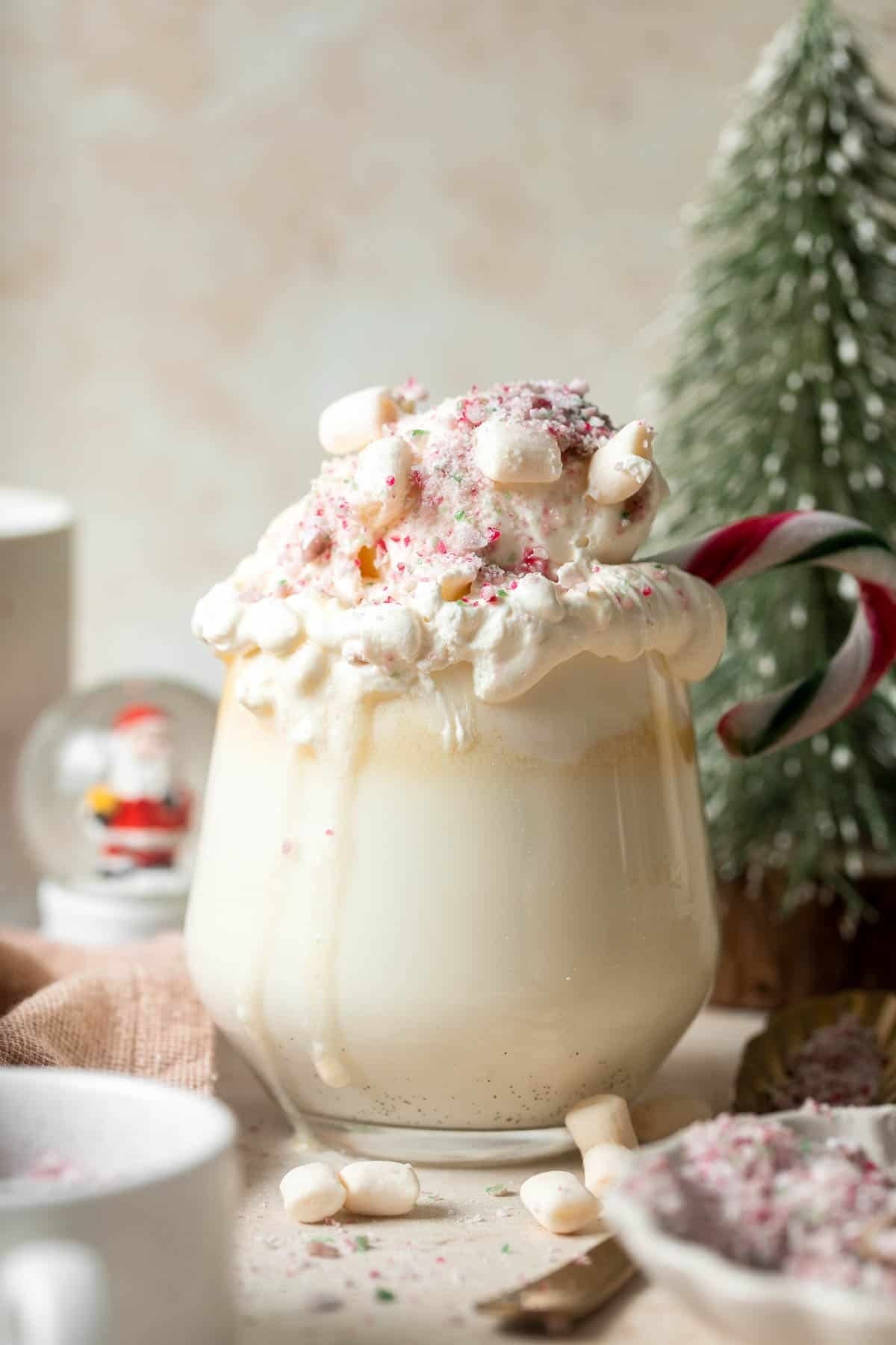 White Christmas Chocolate Drink